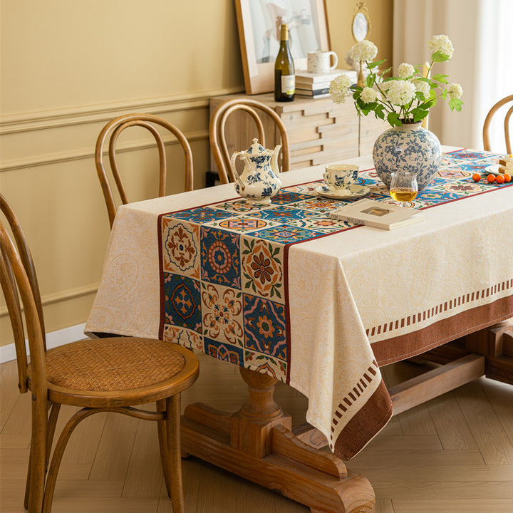 Floral Pattern Tablecloth