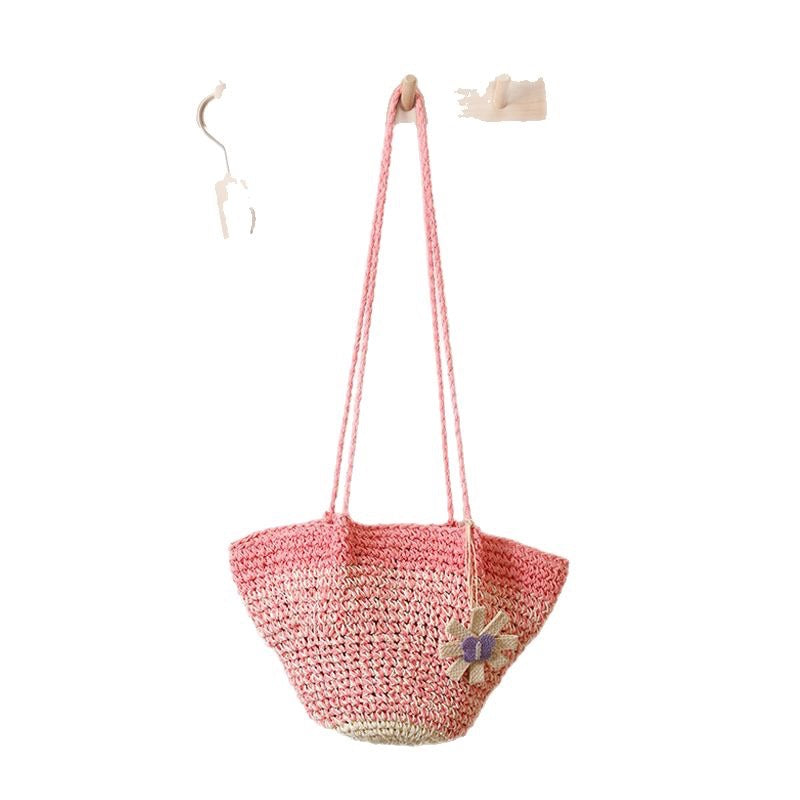 Fashionable and Handcrafted Handbag with Floral Accent Bowlift
