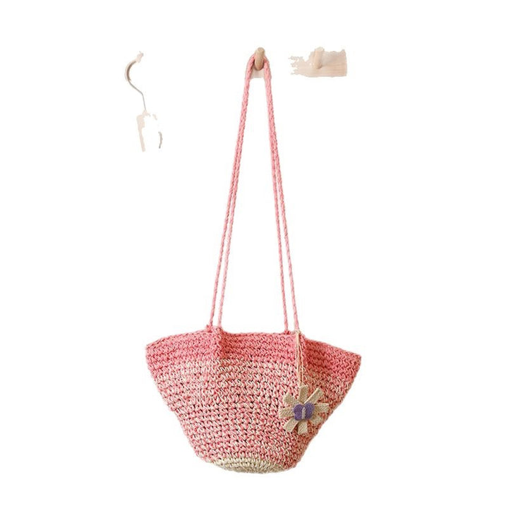 Fashionable and Handcrafted Handbag with Floral Accent Bowlift