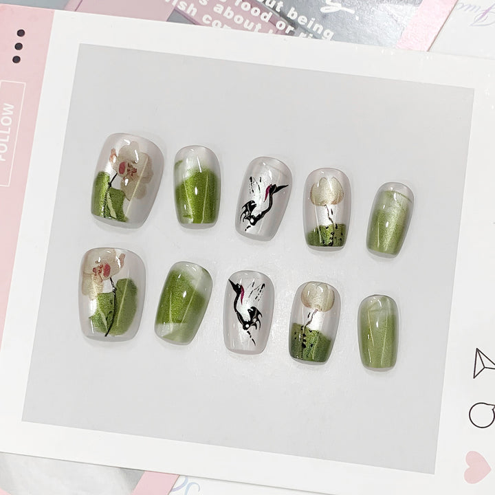 Artful Nail Art with Floral Designs Bowlift