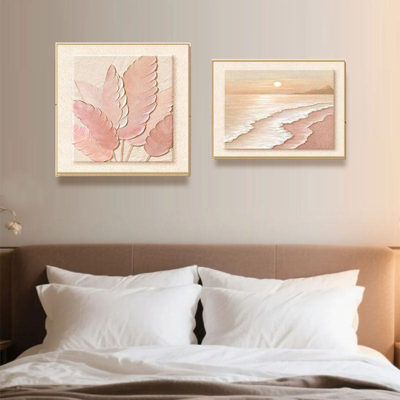 Elegant Floral Relief Wall Decor