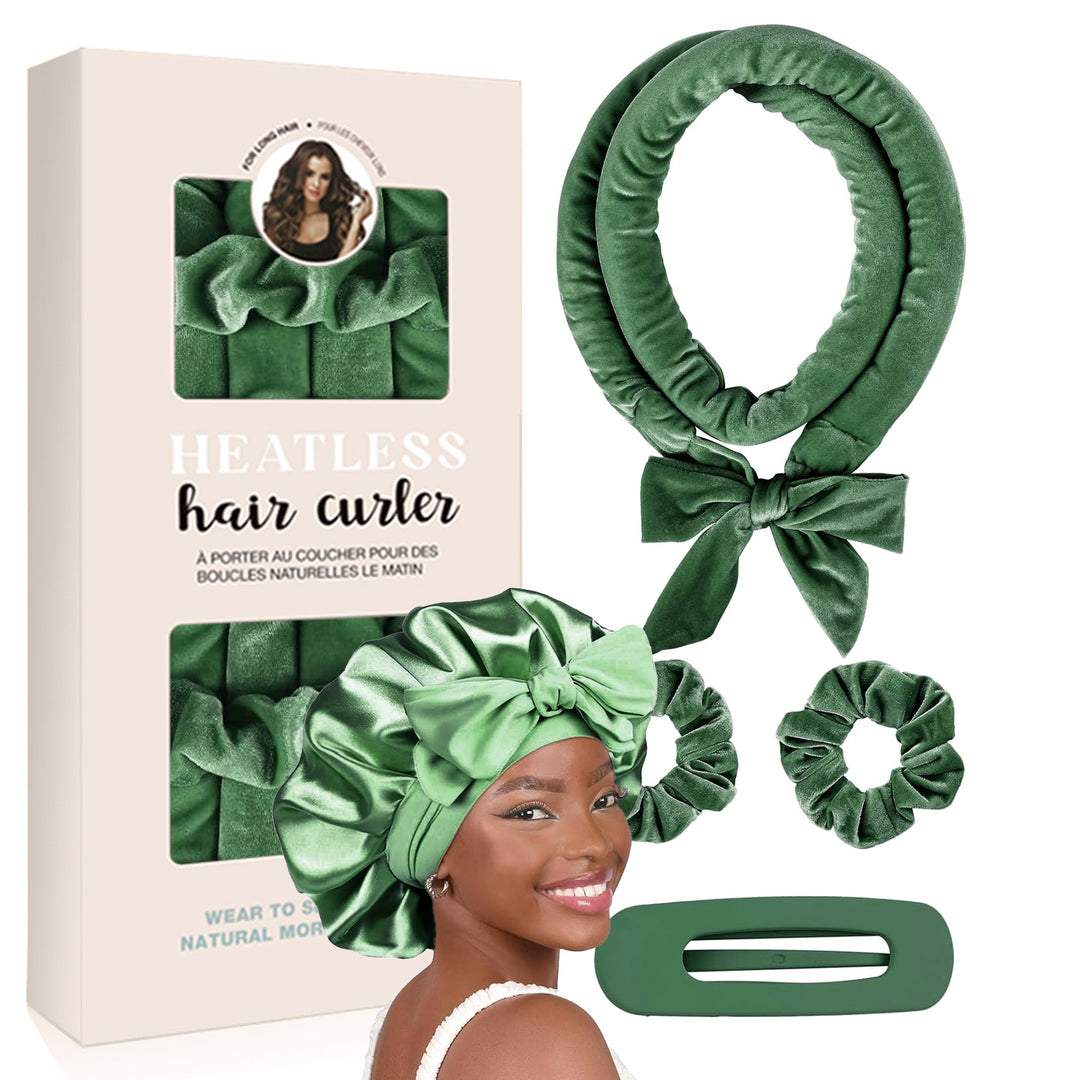 Heatless Satin Hair Curling Set