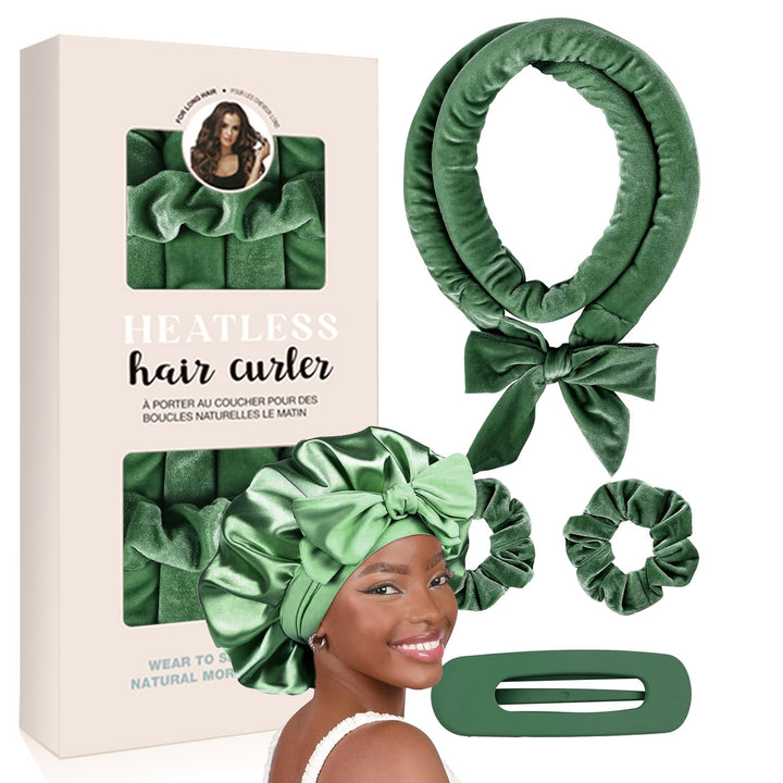 Heatless Satin Hair Curling Set