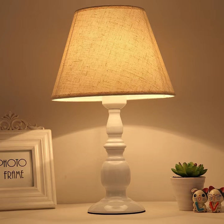 Elegant Fabric Shade Table Lamp