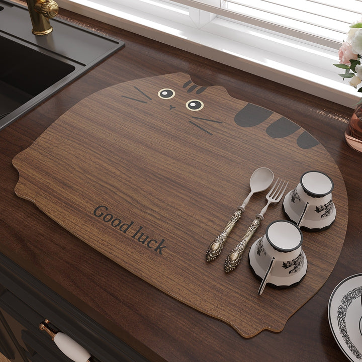 Cat-Themed Kitchen Table Mat Bowlift
