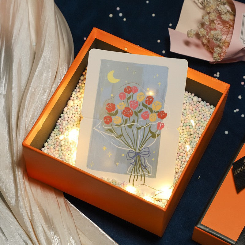 Luxurious rose-emblem gift box set with matching carry bag and magnetic closure Bowlift