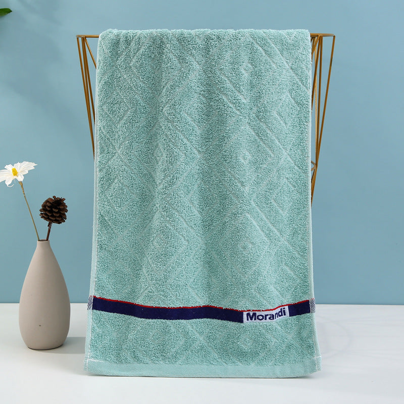 Terry Bath Towel with High-Quality Check Border Bowlift