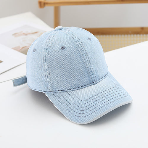 Women's casual and stylish denim baseball cap Bowlift