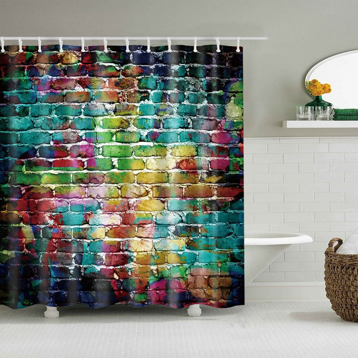 Floral Patterned Bathroom Shower Curtain Bowlift