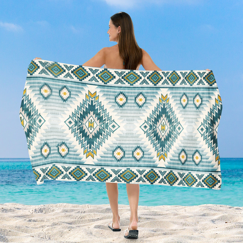 Beach towel with exclusive geometric pattern Bowlift