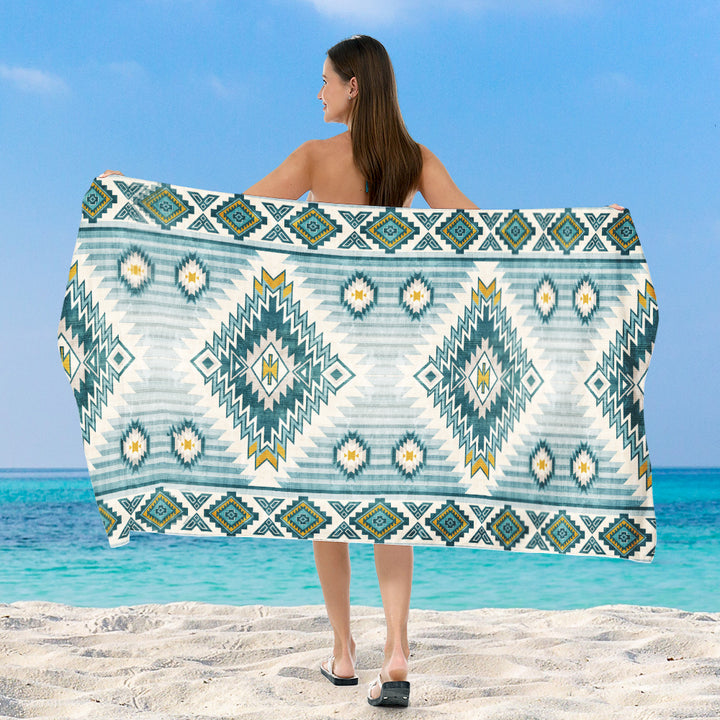 Beach towel with exclusive geometric pattern Bowlift