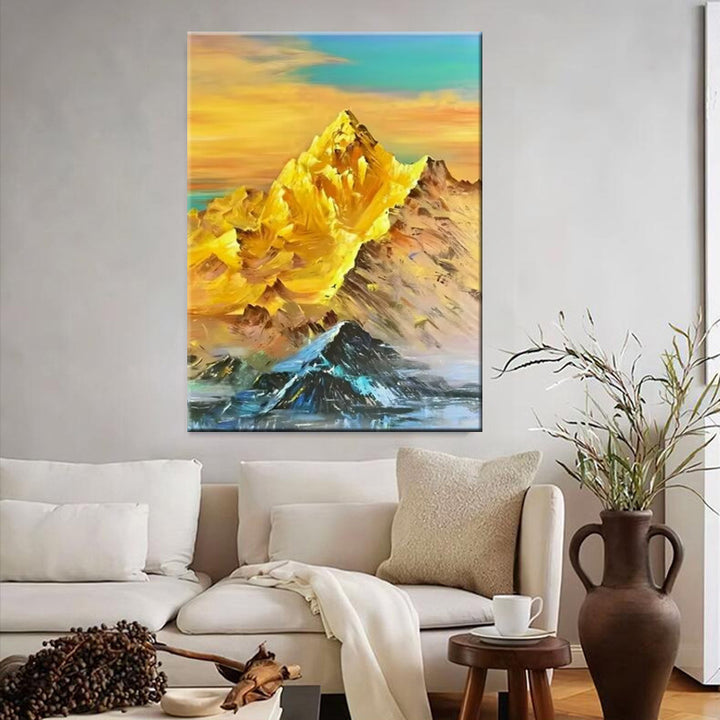 Abstract Mountain Landscape Canvas Art