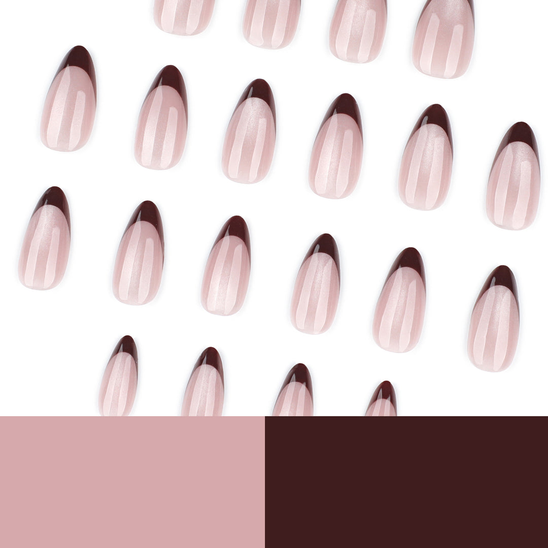 Elegant Acrylic Nails with Modern Ombre Design Bowlift