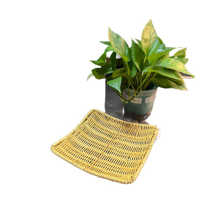 Handcrafted Woven Serving Tray Bowlift