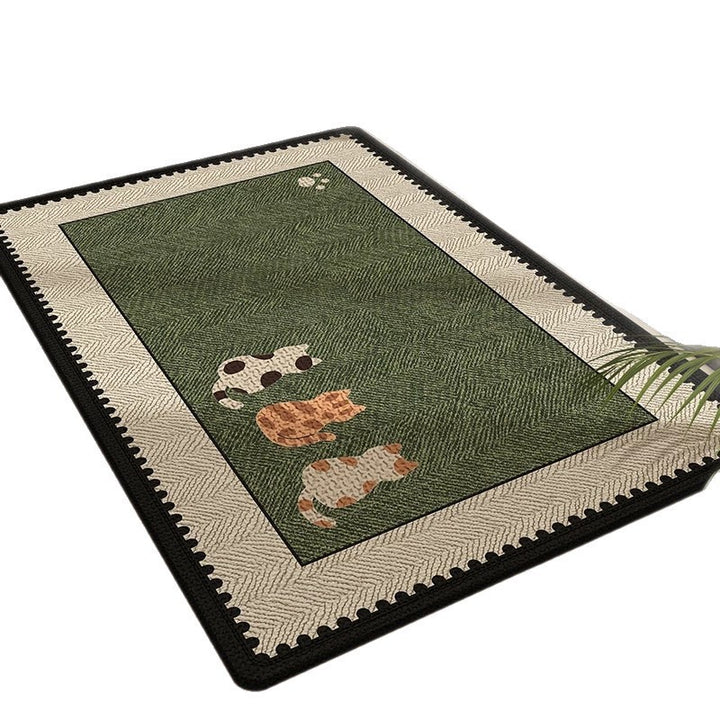 Playful Cartoon Pet Area Rug Bowlift