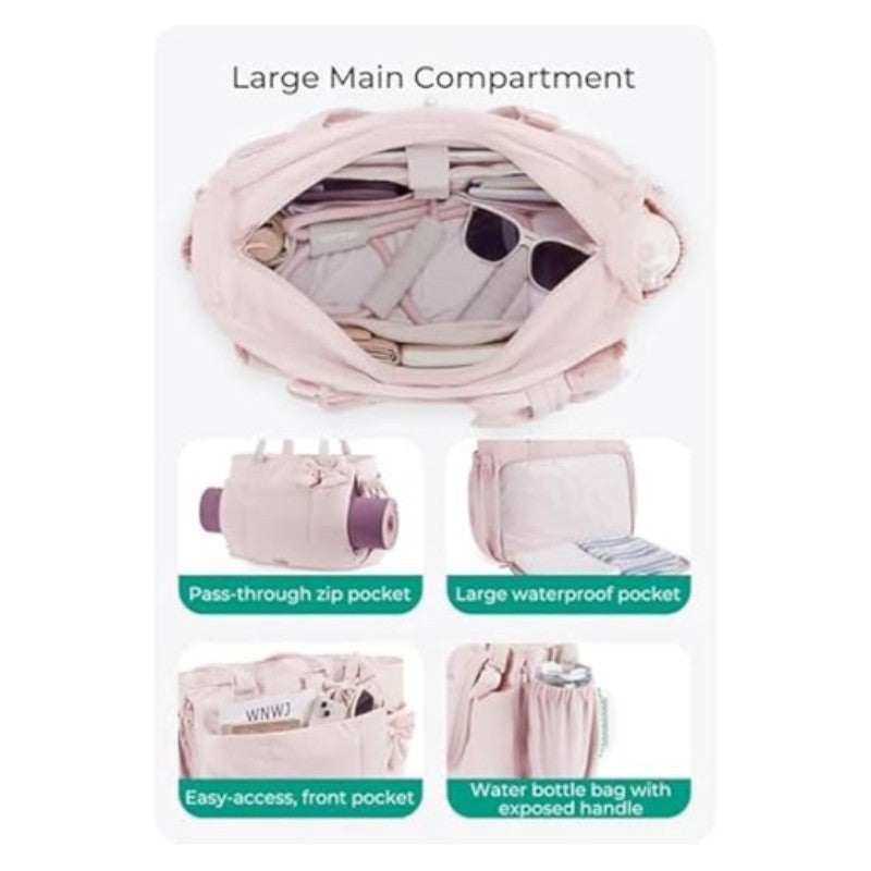 Fashionable shoulder bag with bow detail Bowlift