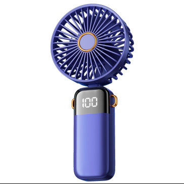 Unisex nan USB rechargeable handheld fan with LED battery indicator and quiet brushless motor Bowlift