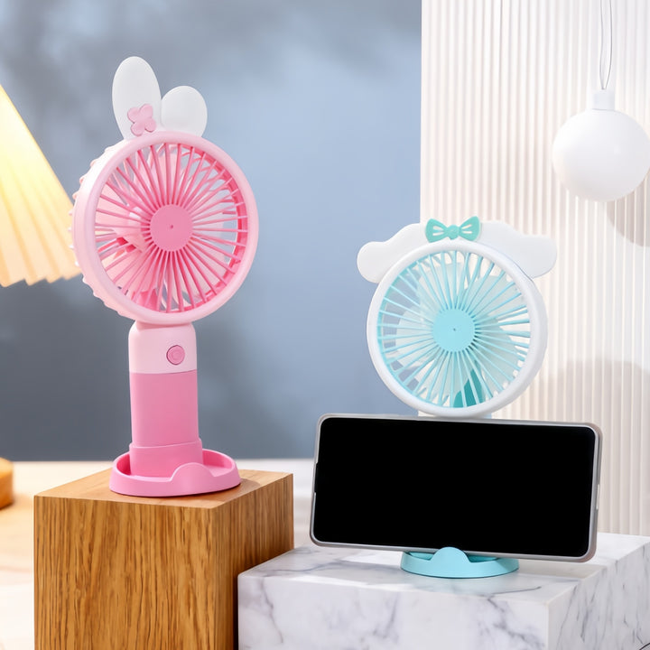 Portable handheld fan for women in cute animal design Bowlift