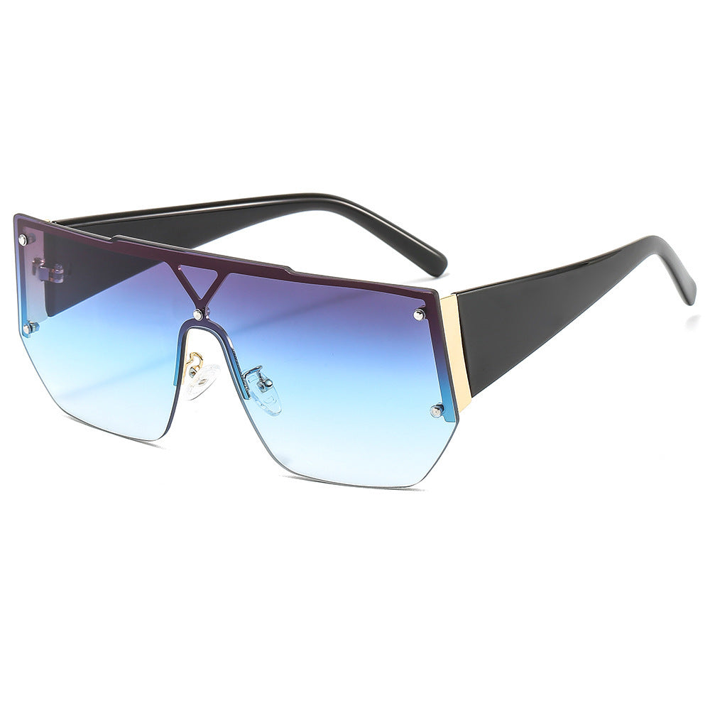 Women's fashionable oversized sunglasses with a unique geometric frame Bowlift