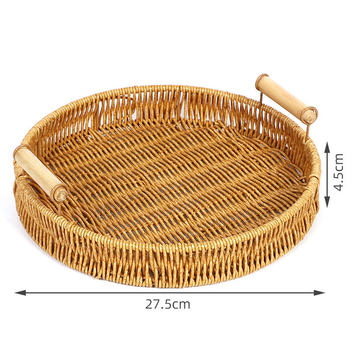 Home Organization Decorative Wicker Basket Bowlift