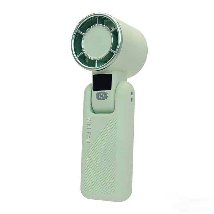 Women Portable Mini Fan with LCD Display Bowlift