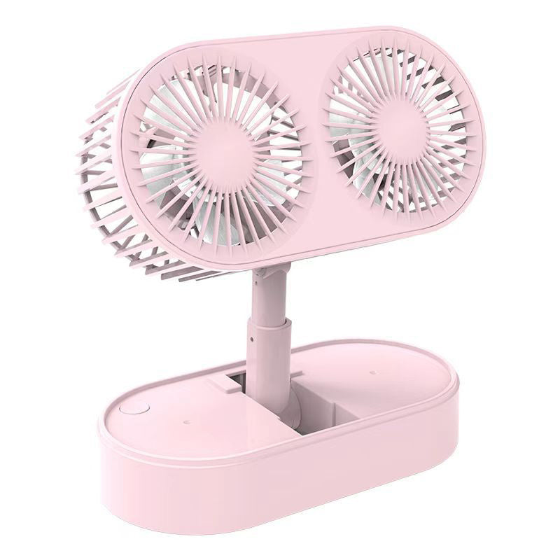 Ladies double rotatable table fan Bowlift