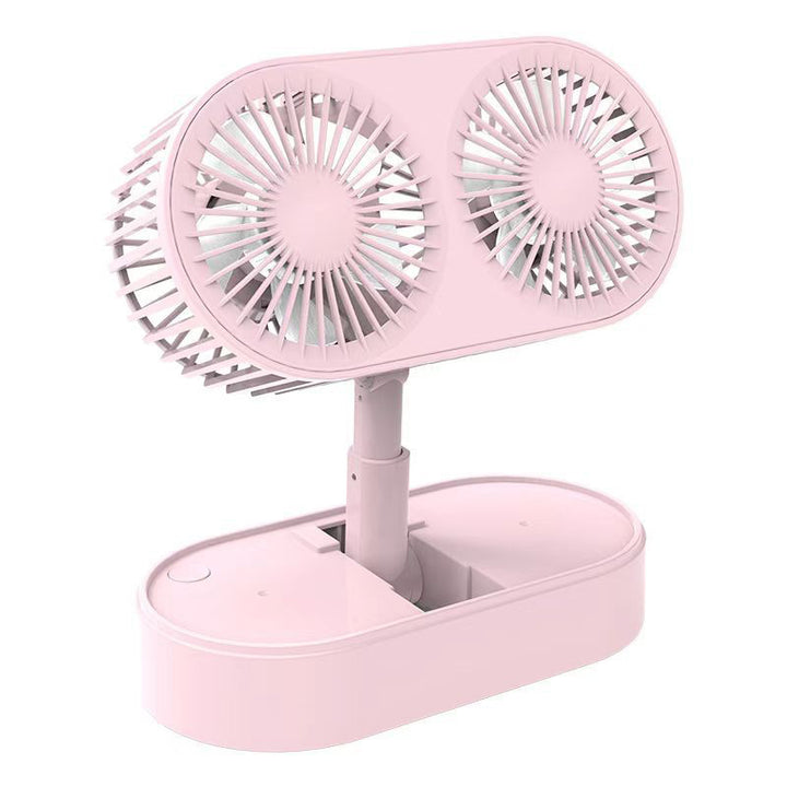 Ladies double rotatable table fan Bowlift