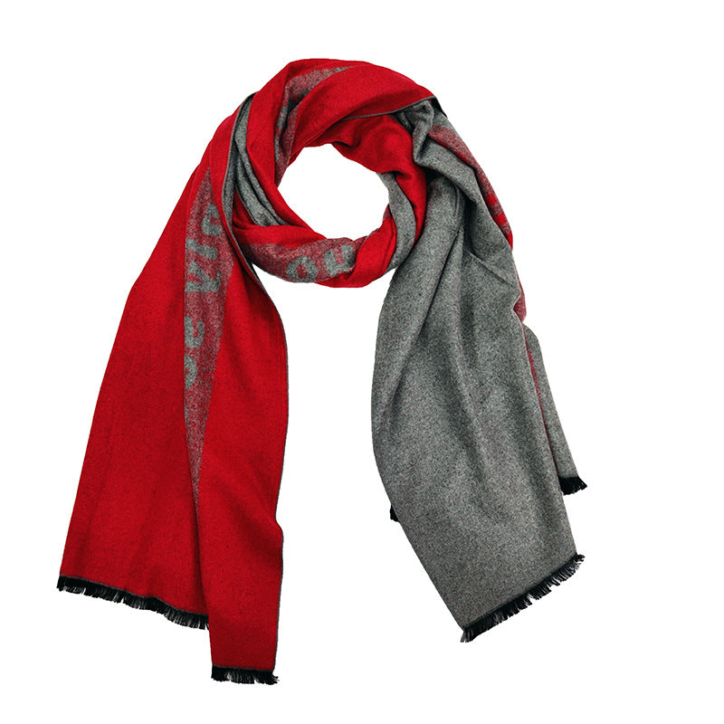 Women's Elegant and Warm Scarf with Modern Check Pattern Bowlift