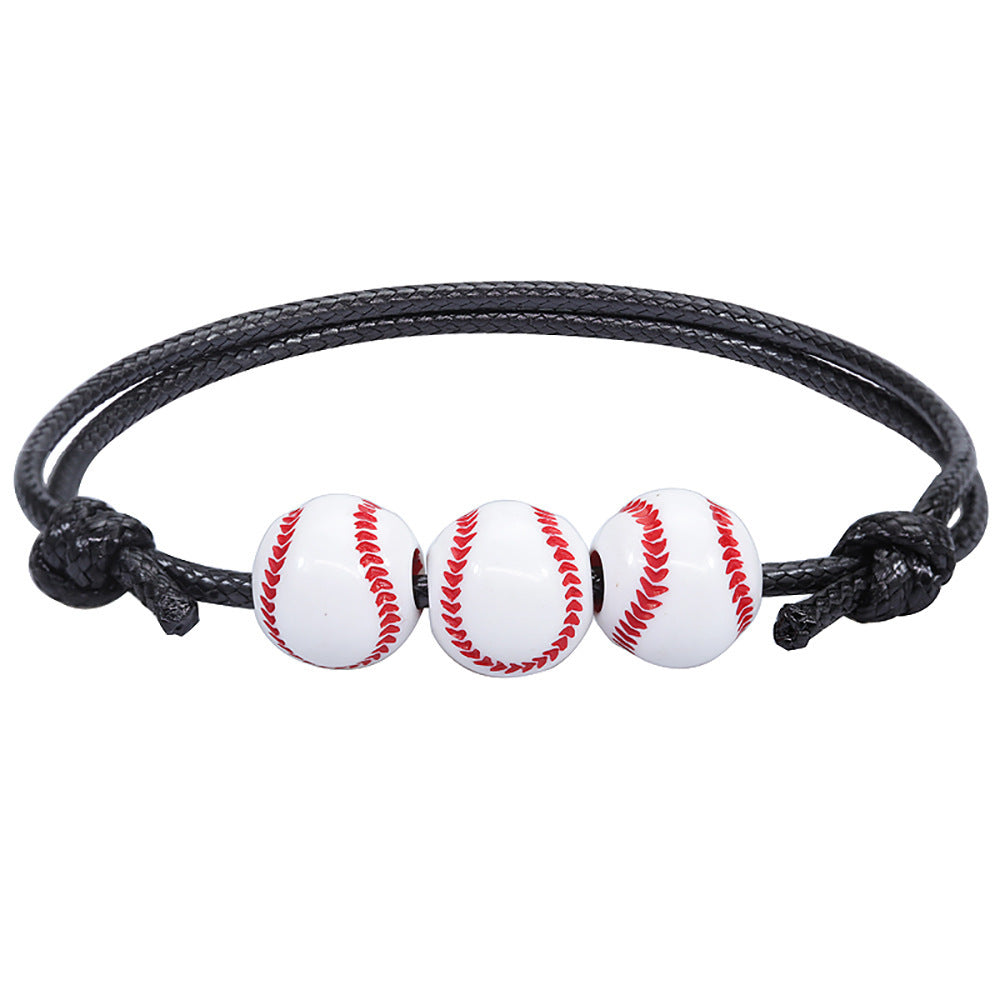 Sporty Baseball Themed Bracelet Bowlift