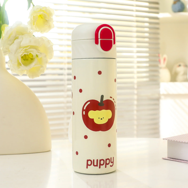Women Insulated Drinking Bottle with Cute Animal Design Bowlift
