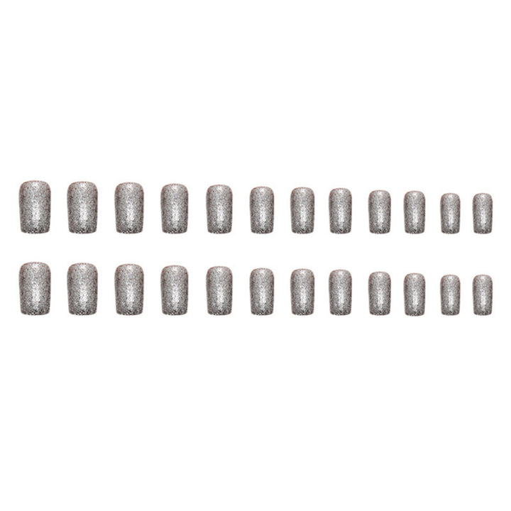 Glittery Press-On Nail Extensions Bowlift
