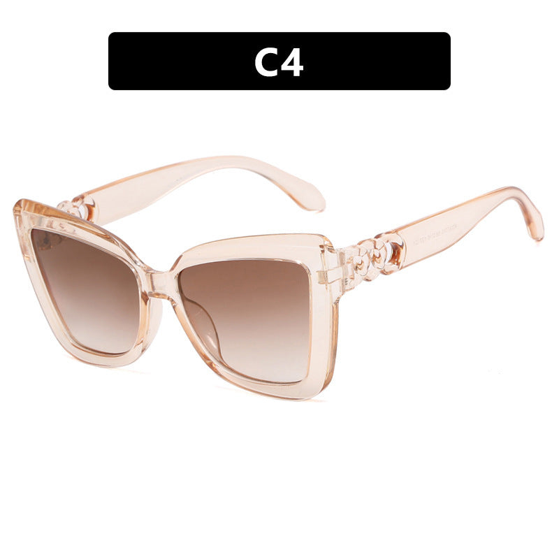 Women's large sunglasses in striking leopard design Bowlift