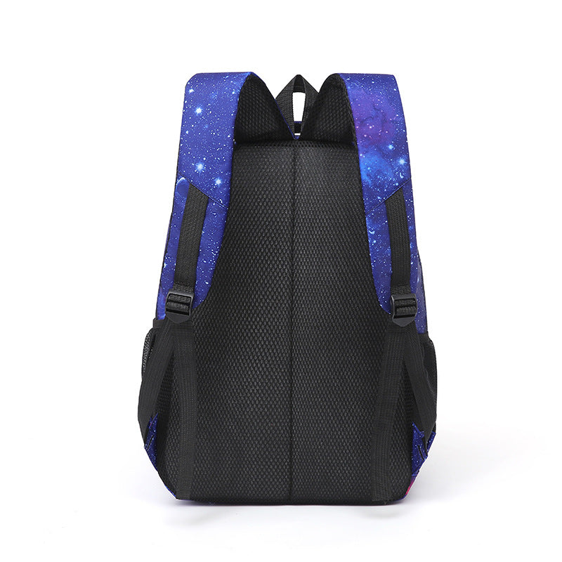 Galaxy pattern school backpack set Bowlift