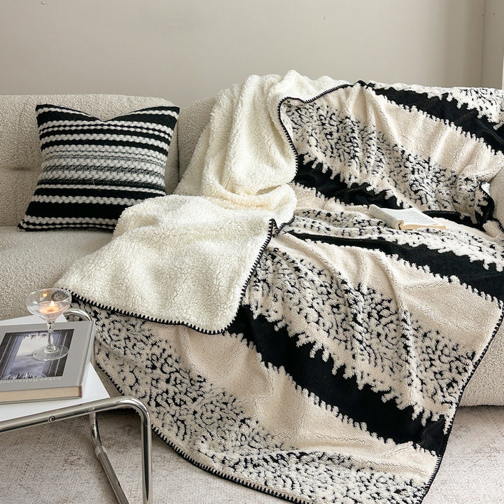 Plush Butterfly Sherpa Reversible Throw Blanket