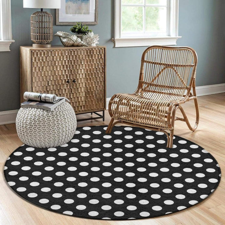Artistic Celestial Theme Round Rug