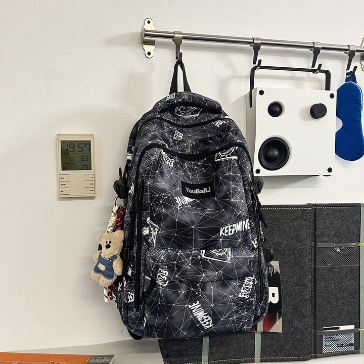 Trendy Patterned Backpack Bowlift