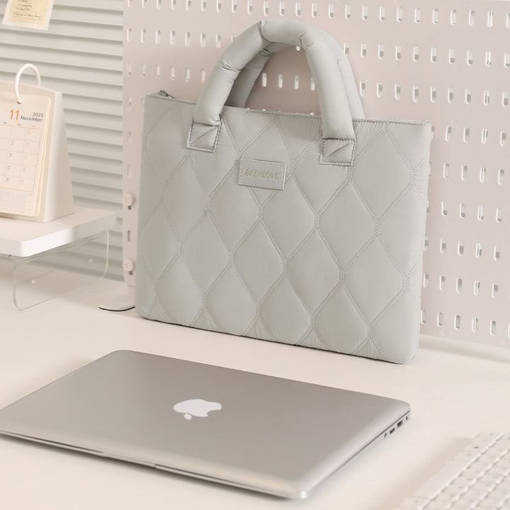 Quilted Laptop Briefcase Bowlift