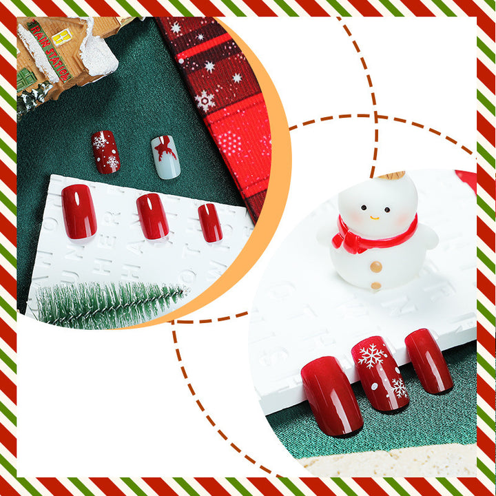Artificial Christmas Art Nails Bowlift