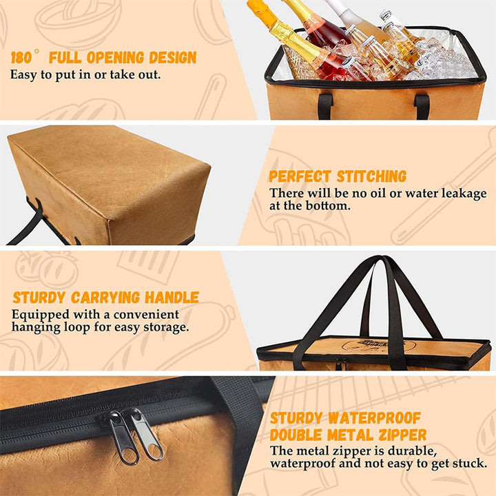 High-Quality Insulated Cooler Bag with Multi-Layered Heat and Cold Protection Bowlift