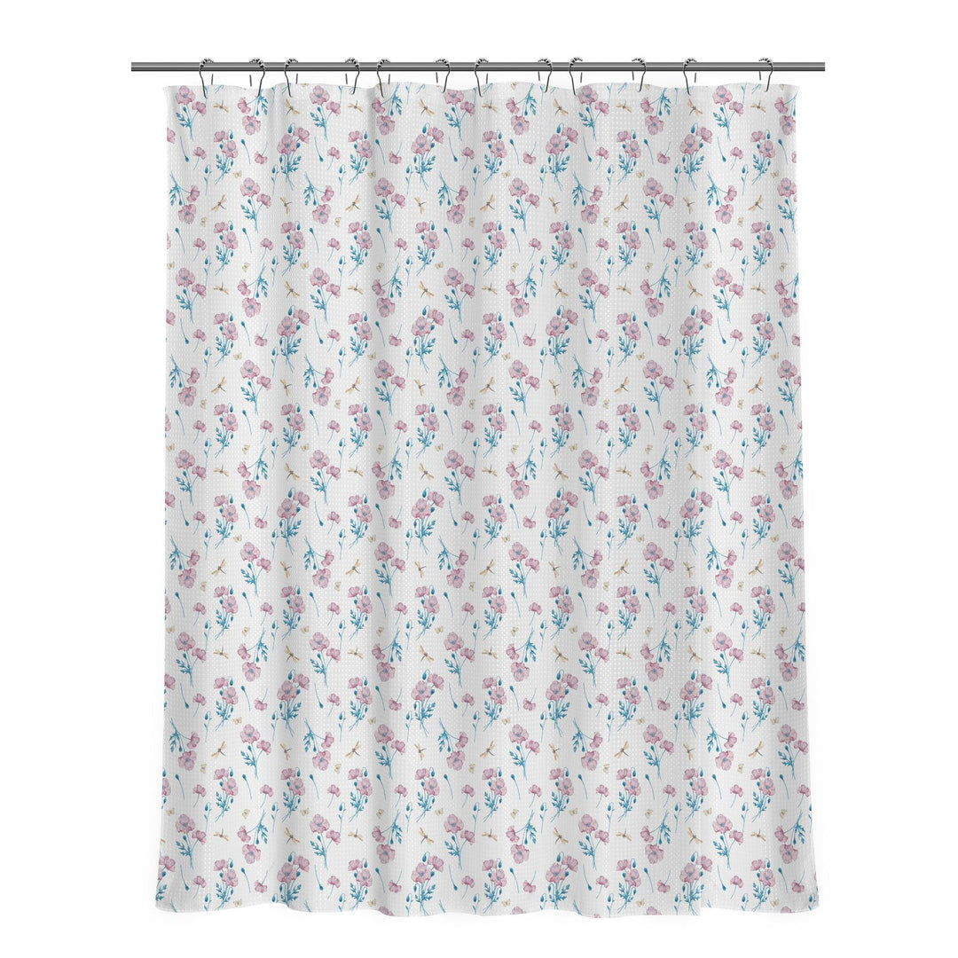 Floral Patterned Shower Curtain Bowlift
