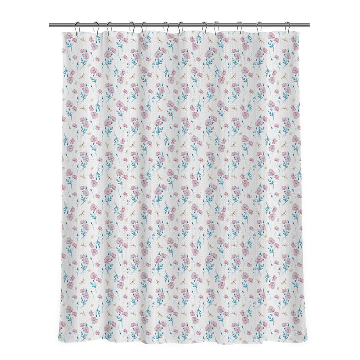 Floral Patterned Shower Curtain Bowlift