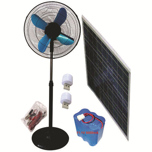 Unisex Solar-Powered Stand Fan by Bowlift