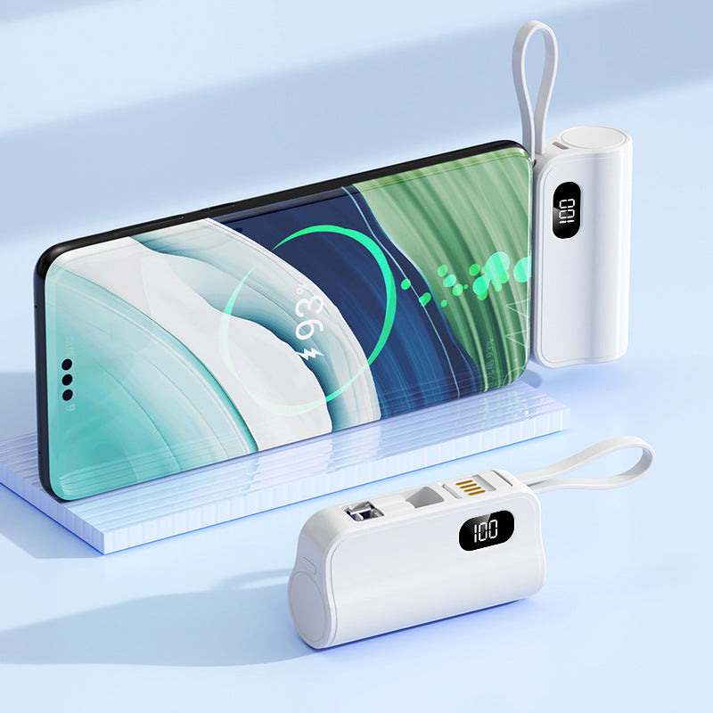 Mini Power bank with fast charging connection and versatile functions Bowlift