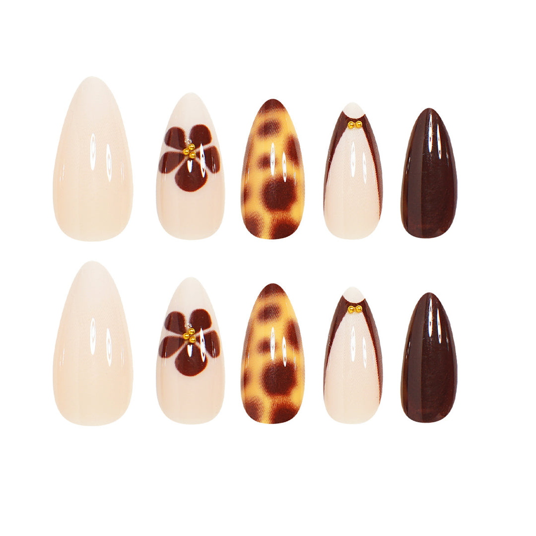 Elegant Stiletto Press-On Nail Art Set Bowlift