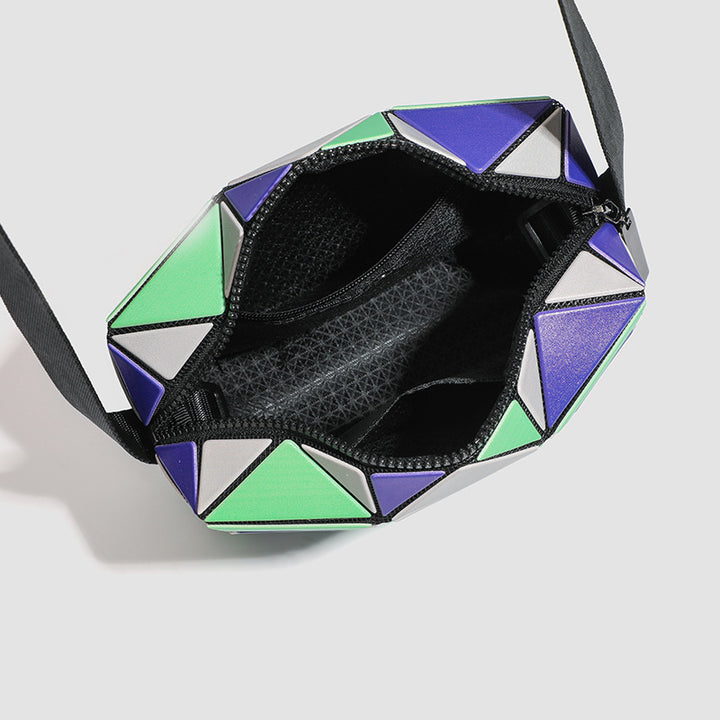 Geometric Patterned Crossbody Bag