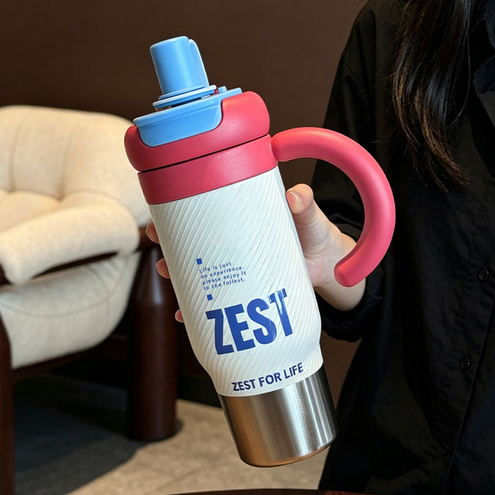 Women's Insulated Mug with Practical Drinking Lid Bowlift