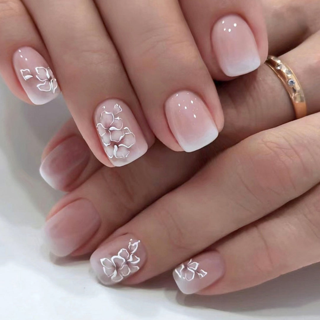 Floral Lace Nail Art Bowlift