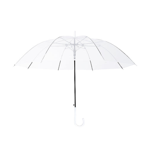 Women's Transparent Umbrella with Ergonomic Handle Bowlift