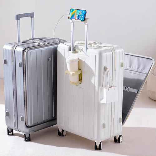 Smart Tech-Integrated Hard-Shell Luggage Bowlift