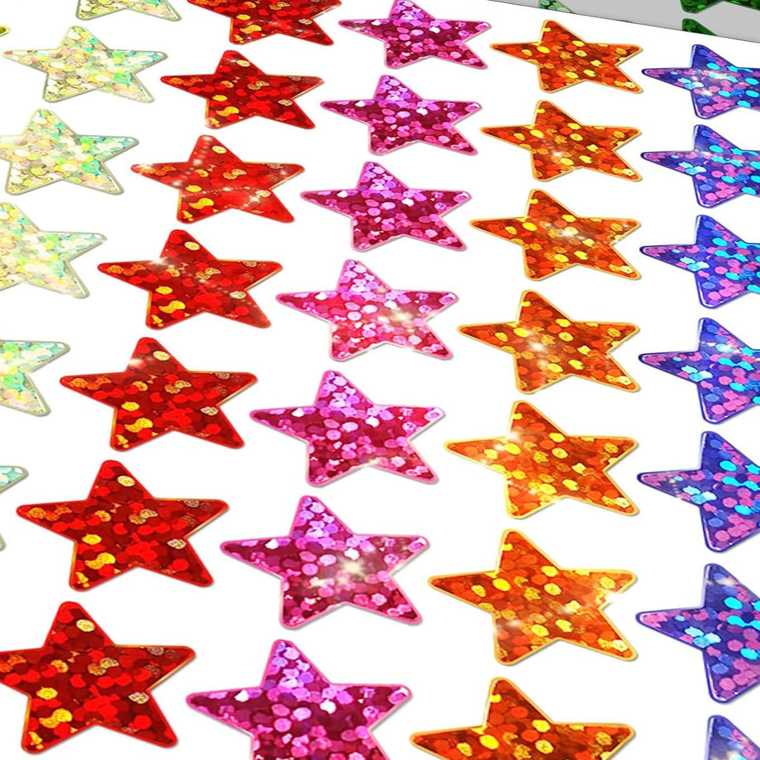 Glittery Star Decorative Stickers Bowlift